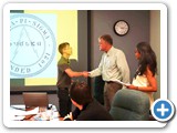 012 Professors David Dunlap and Mousumi Roy welcome Merrick Chalk into Sigma Pi Sigma