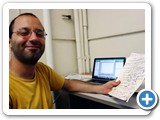 Grad student Ezad Shojaee in The Center for Quantum Information and Control. Ezad's research concerns quantum optics (Deutsch)