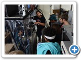 15 Grad student Andy Ferdinand explains laser quantum physics research