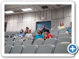 Graduate and undergraduate students and professors in the audience