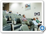 Department chair Wolfgang Rudolph, and Undergraduate Advisors Professor Sudhakar Prasad and Professor Richard Rand in the audience