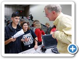 When Physics professors are rock stars: Professor Dunlap signs his autograph 