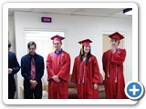 Graduates backstage