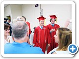 Reception preceeds the convocation ceremony at Regener Hall