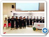 Professors applaud the graduates