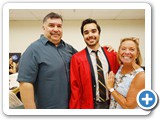 A proud undergraduate and his family