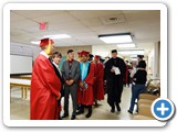 2018 undergraduate and graduate students line up prior to the Convocation