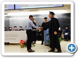 Department Chair Wolfgang Rudolph congratulates Karthik R. Chinni on winning the William G. Larsen, Ph.D., Memorial Award for Best Teaching Assistant