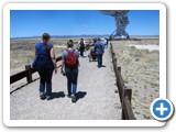 The Karl G. Jansky Very Large Array is a centimeter-wavelength radio astronomy observatory. There are twenty-seven 25-meter radio telescopes  in a Y-shaped array  mounted on double parallel railroad tracks, so the radius and density of the array can be transformed to adjust the balance between its angular resolution and its surface brightness sensitivity