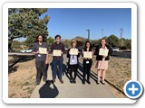 Congratulations to our five remarkable winners!
		Graduate talk: Paul Gieri and
		Lauren Zundel; Amy Soudachanh, undergraduate student talk, and undergraduate posters: Ryan Gibbons, and Ivey Davis