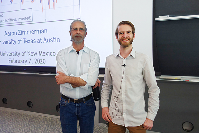 Doug Fields, Assistant Professor and UNM Alumnus Aaron Zimmerman ('08)